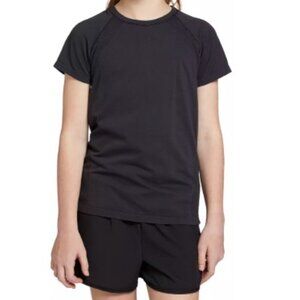 Girls Size XL (16) DSG Black Movement Seamless Short Sleeve T-Shirt